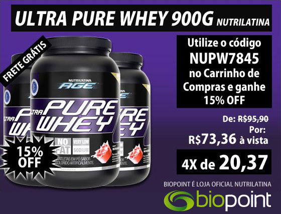 Ultra Pure Whey Nutrilatina 15% de Desconto
