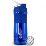 Coqueteleira Blender Bottle Sport Mixer (Azul/Branco)