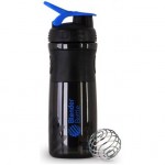 Coqueteleira Blender Bottle Sport Mixer (Preto/Azul)