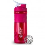 Coqueteleira Blender Bottle Sport Mixer (Rosa/Branco)