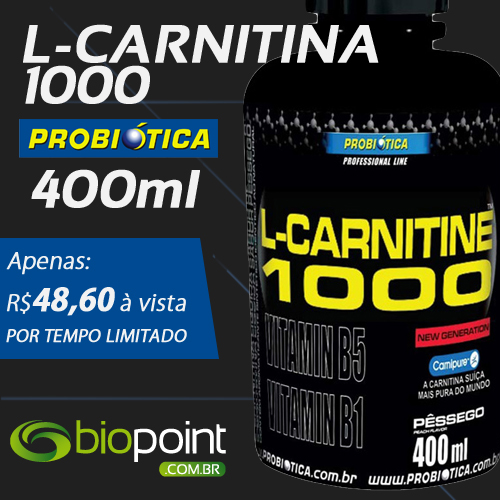 Promoção L-Carnitina 1000 Probiótica