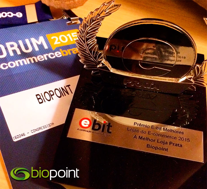 Biopoint melhor loja prêmio e-bit 2015